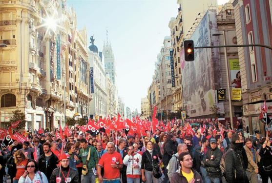 Imagem de Trabalhadores europeus protestam contra medidas de controle de gastos